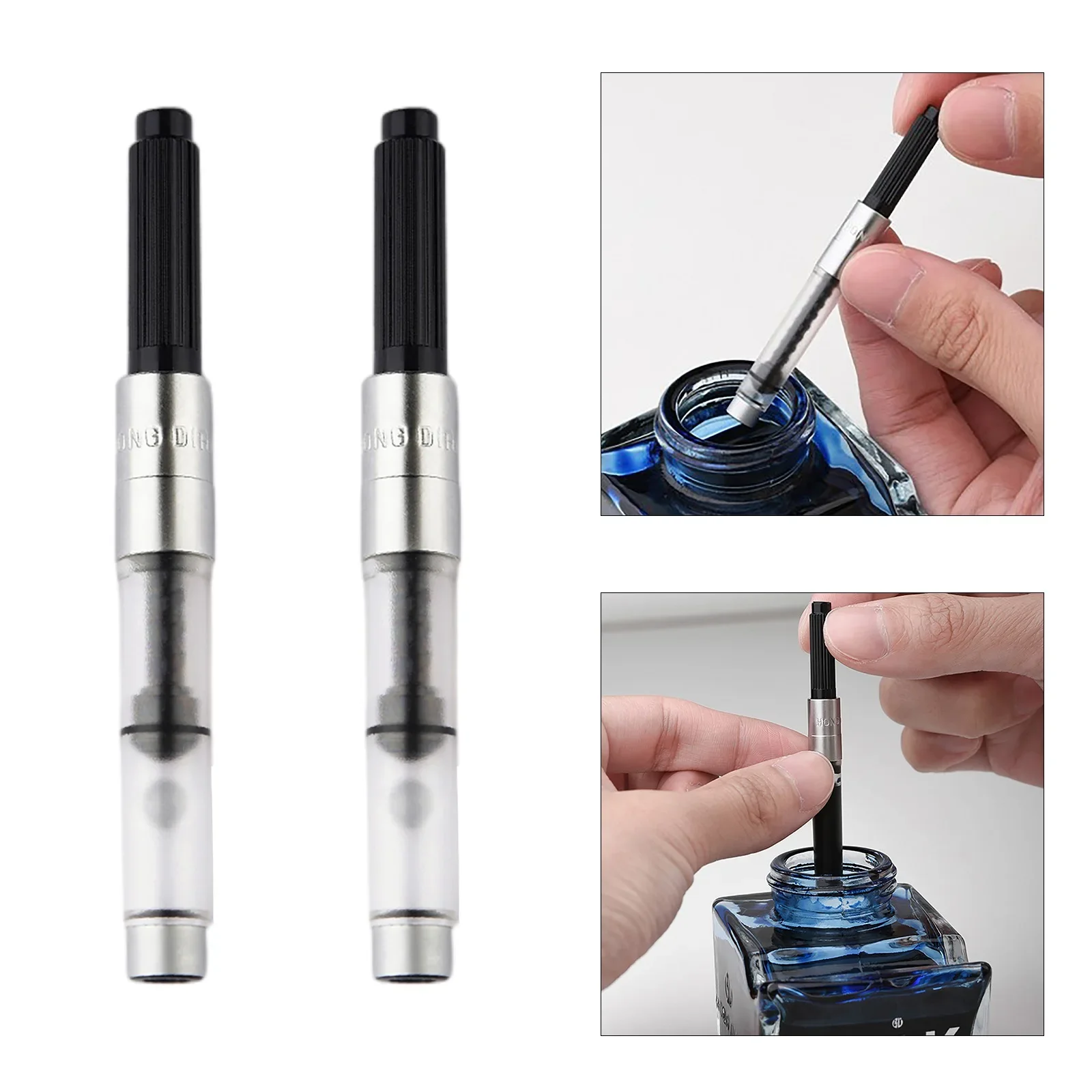 Fountain Pen Bottled Ink - 2 Pezzi Convertitore di Inchiostro Rotante