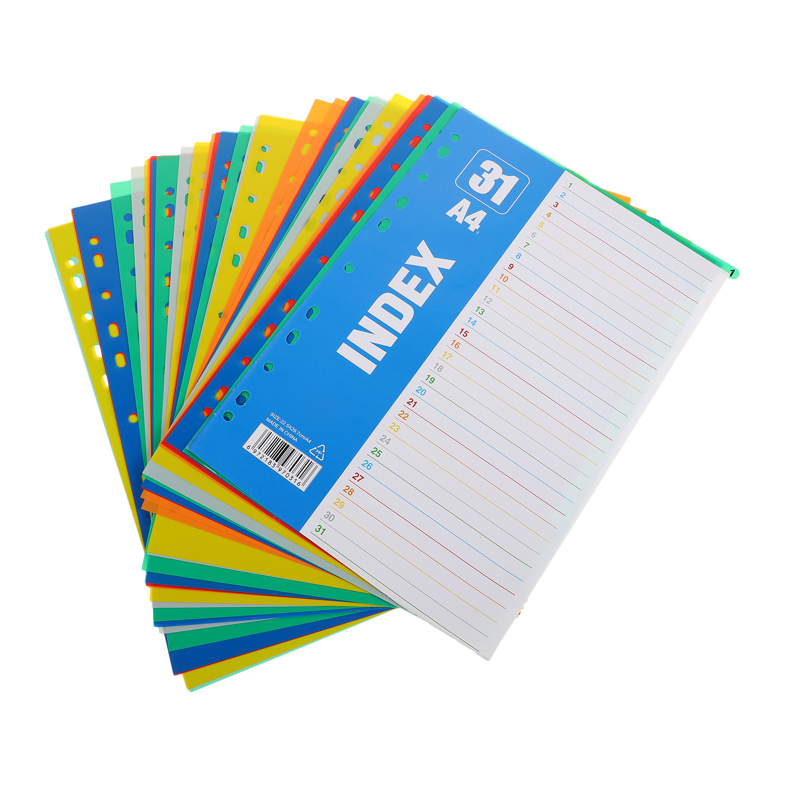 Tab Divider A4 - 1 Set di Divisori in Plastica