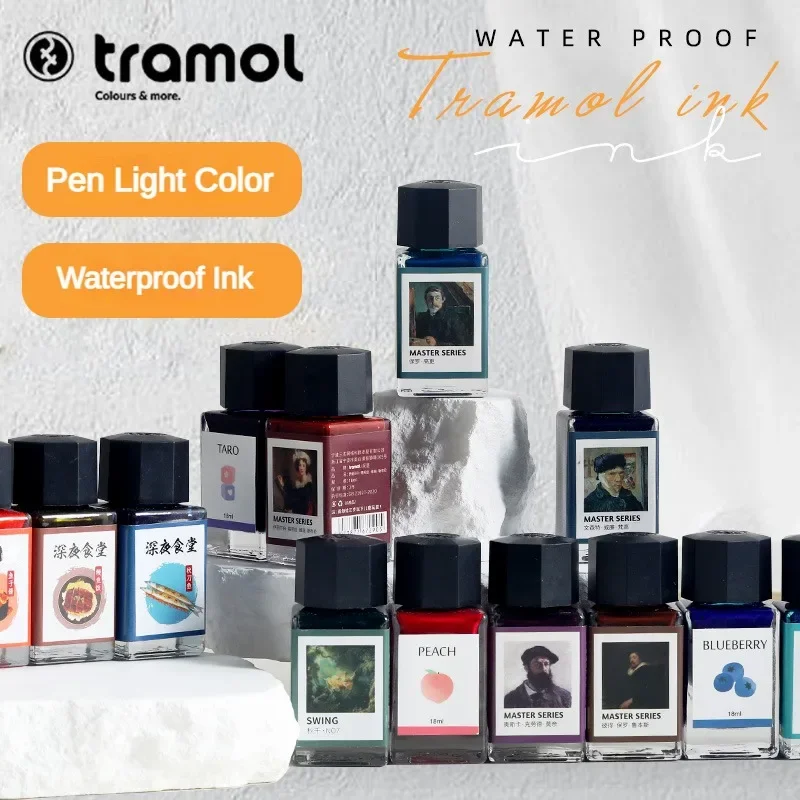 Fountain Pen Bottled Ink - Tramol 26 colori 18ml vari colori