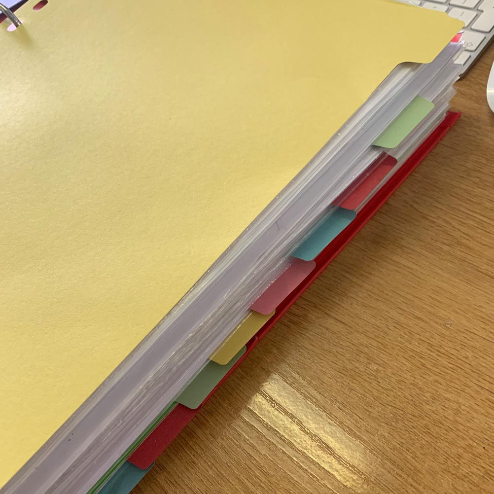 Tab Divider A4 - 12 divisori per indice A4 con