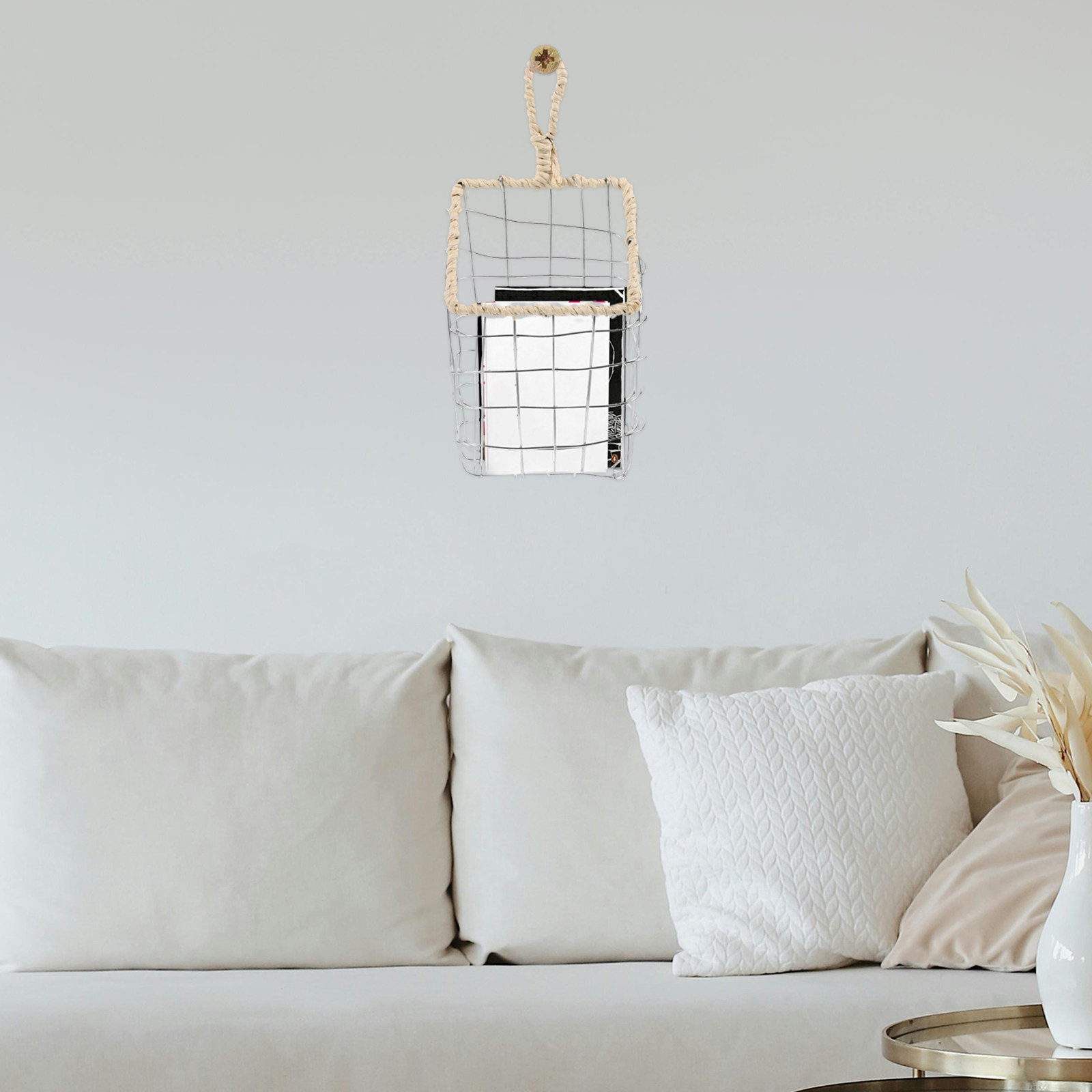 Magazine Holder Rack - Porta Libri da Parete in Ferro,