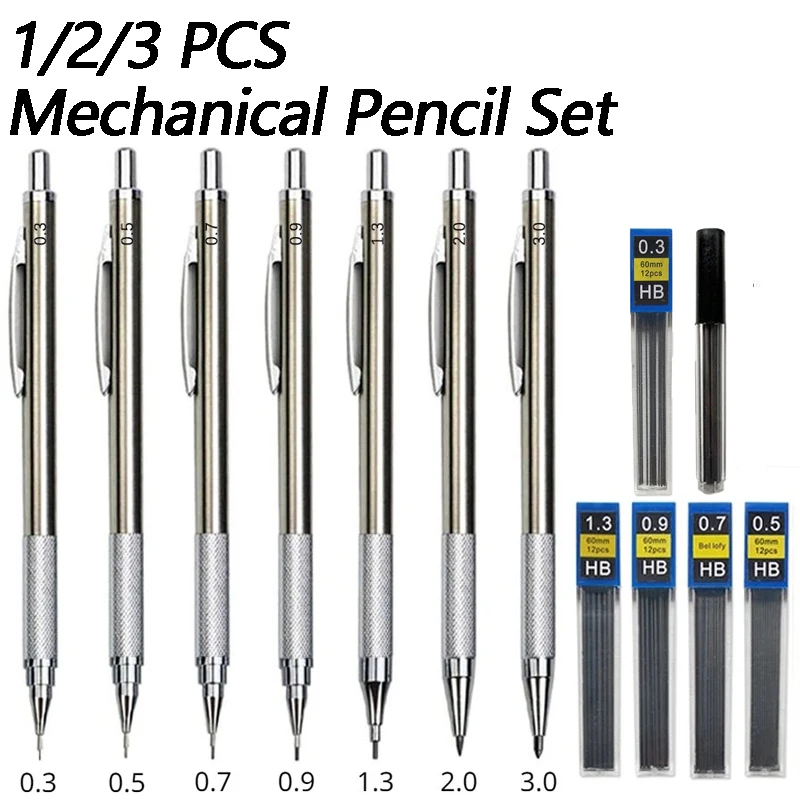 Mechanical Pencil 0.3 - 1/2/3 PCS Matite da disegno in