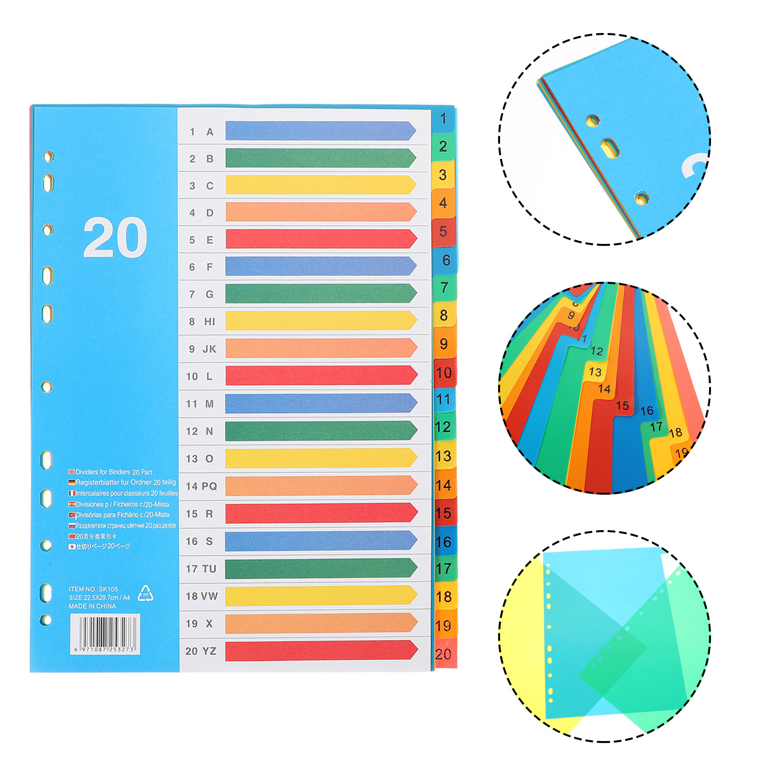 5 divisori per raccoglitori, l - Tab Divider A4 recensione e prezzo